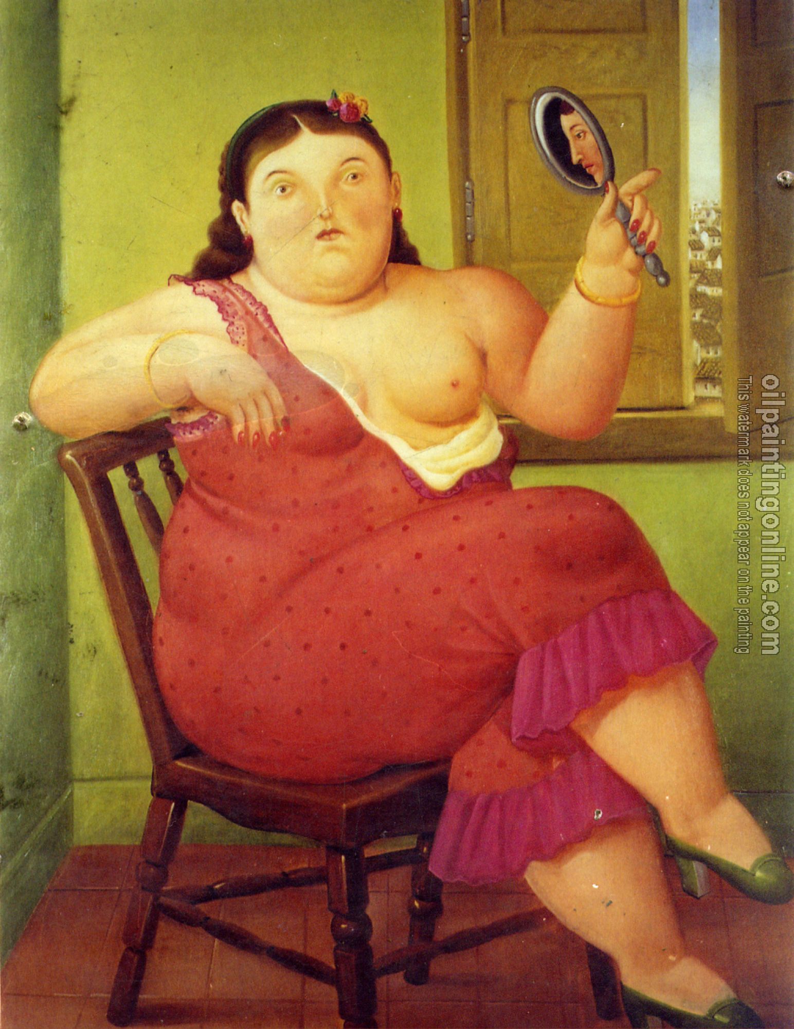 Botero, Fernando - Abstract oil painting.